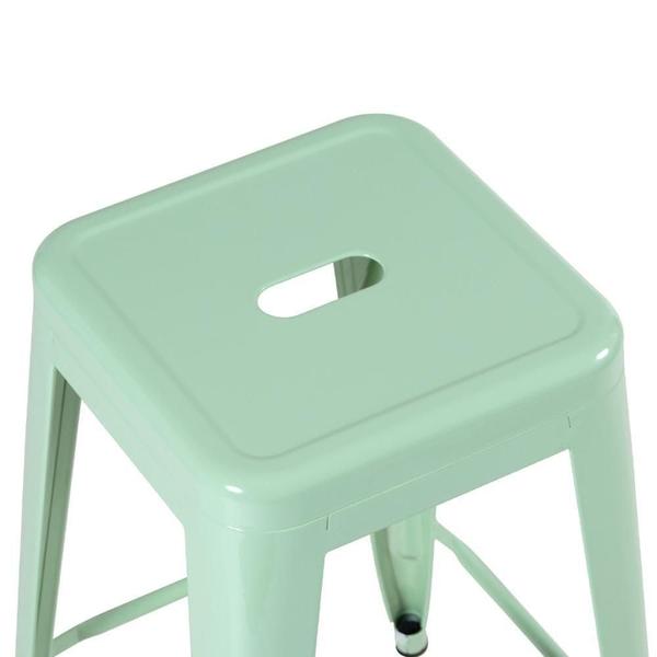 Imagem de Kit 5 Banquetas Altas 76 Cm Verde Claro Verde-claro