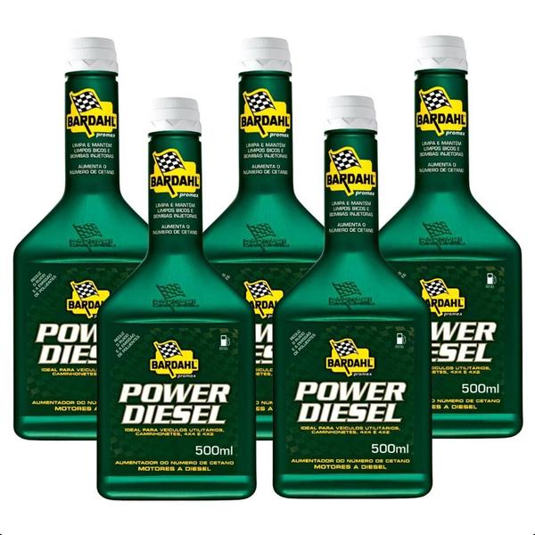 Imagem de Kit 5 Bardahl Power Diesel (12X500 Ml)