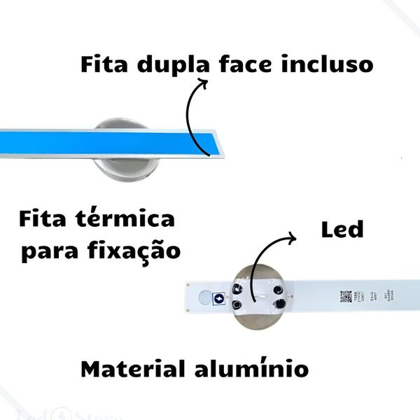 Imagem de Kit 5 barramento led 60um7270psa 60un7310psa 60un7310psa