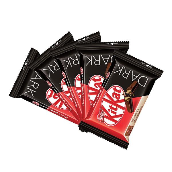 Imagem de Kit 5 Barras de Chocolate Kit Kat 4 Fingers Dark 41.5g