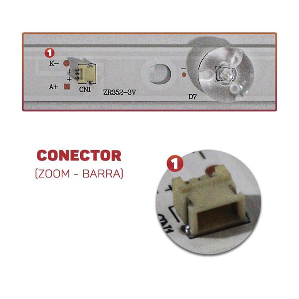 Imagem de Kit 5 Barras Led Compatível Tv Ph55a17dsgwa 55n93004 Ph55a17