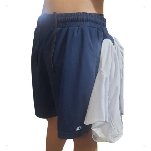 Imagem de Kit 5 Bermudas Short Duplo Esportivo Academia Bolso Celular