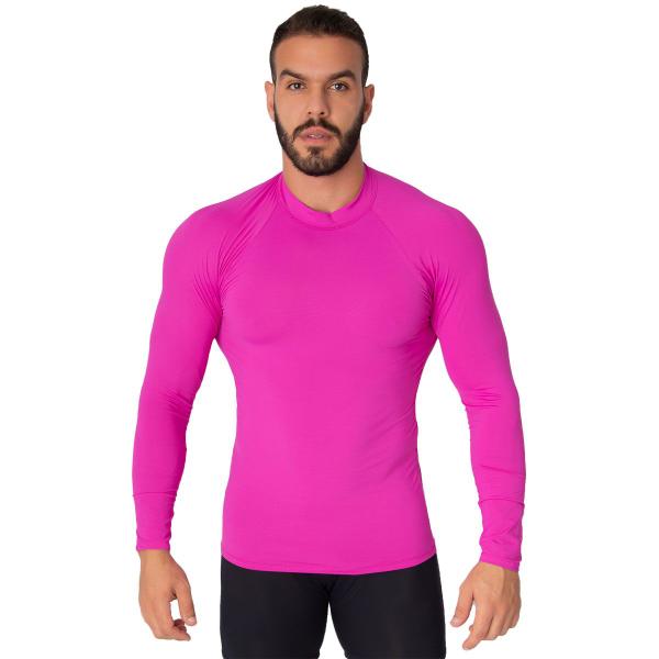 Imagem de Kit 5 Blusas Térmicas Poliamida Proteção Solar UV Masculina Segunda Pele