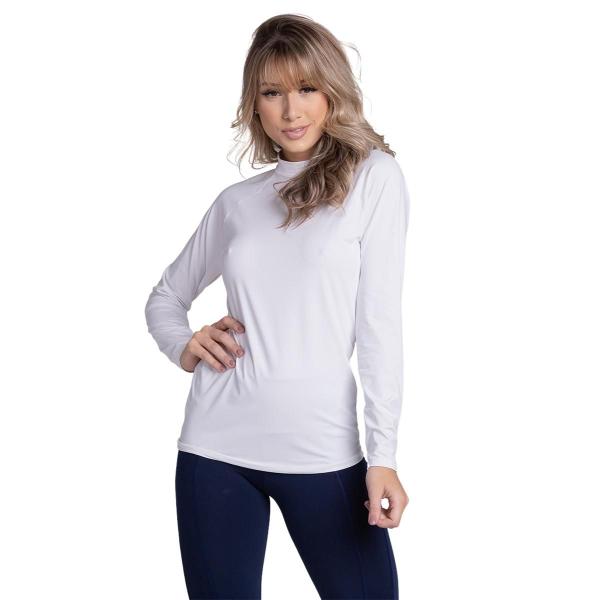 Kit 5 Blusas Térmicas UV Poliéster Feminina Manga Longa - WLS Modas Imagem de Kit 5 Blusas Térmicas UV Poliéster Feminina Manga Longa