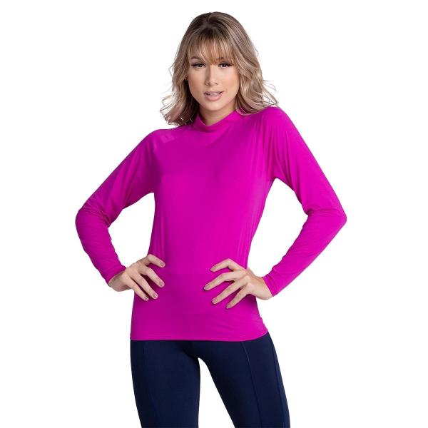 Kit 5 Blusas Térmicas UV Poliéster Feminina Manga Longa - WLS Modas Imagem de Kit 5 Blusas Térmicas UV Poliéster Feminina Manga Longa