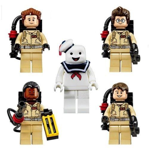Kit 5 bonecos caça fantasmas ghostbusters bloco de montar Imagem de Kit 5 bonecos caça fantasmas ghostbusters bloco de montar