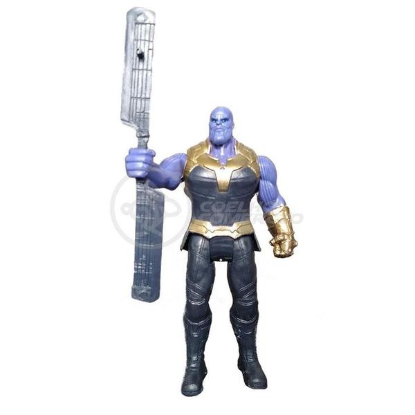 Imagem de Kit 5 Bonecos Groot, Thanos, Thor, Homem De Ferro, Rocket