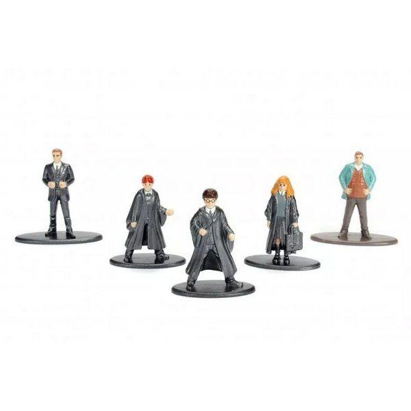 Imagem de Kit 5 Bonecos Harry Potter Nano Metalfigs 4cm Dtc