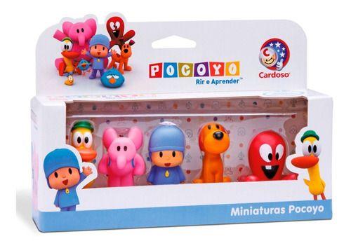 Imagem de Kit 5 Bonecos Vinil Pocoyo Miniatura Dedoche Original 