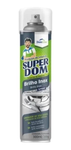 Kit 5 Brilho Inox Spray Limpador De Uso Geral Domline 300Ml Imagem de Kit 5 Brilho Inox Spray Limpador De Uso Geral Domline 300Ml