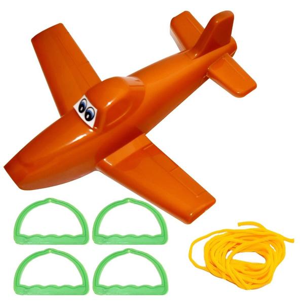 Imagem de Kit 5 Brinquedo Vai e Vem Avião Presente Barato Brincadeira