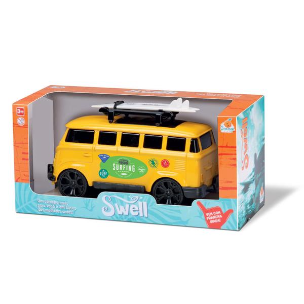 Imagem de Kit 5 brinquedos carrinhos swell kombi