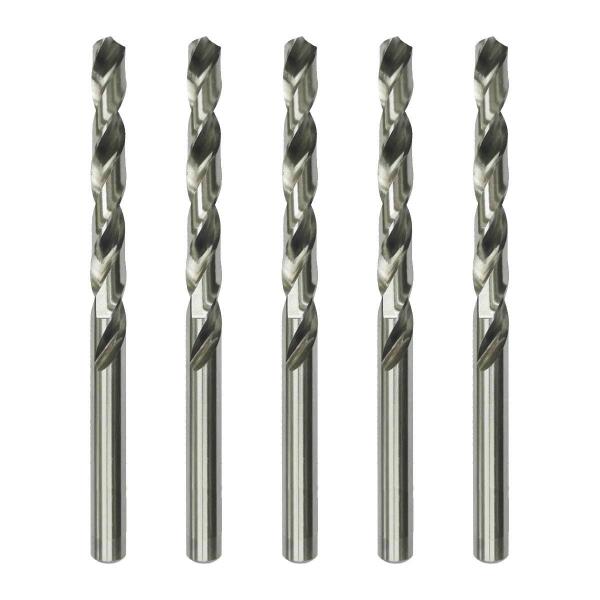 Imagem de Kit 5 Brocas 10Mm Aço Rápido Hss Para Metal Profissional