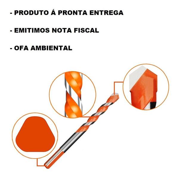 Imagem de Kit 5 Brocas Fura Tudo Multifuncionais