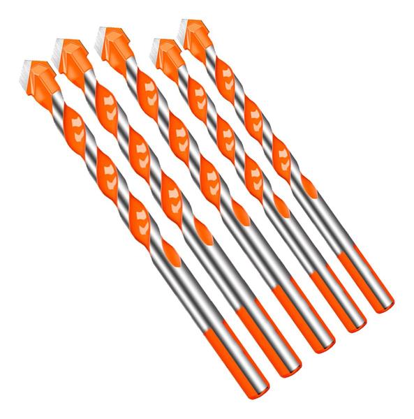 Imagem de Kit 5 Brocas Fura Tudo Triangular Multifuncional 6mm 8mm 10mm 12mm