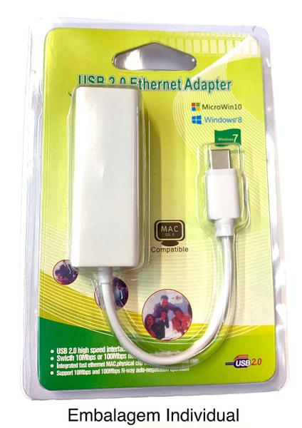 Imagem de Kit 5 Cabo Adaptador Usb Tipo C Para Rede Ethernet Rj45 10/100 Nfe Atacado