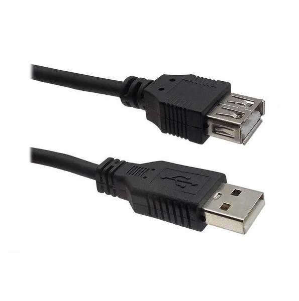 Imagem de Kit 5 Cabo Extensão Usb 5 Metros 2.0 Extensor Macho Fêmea