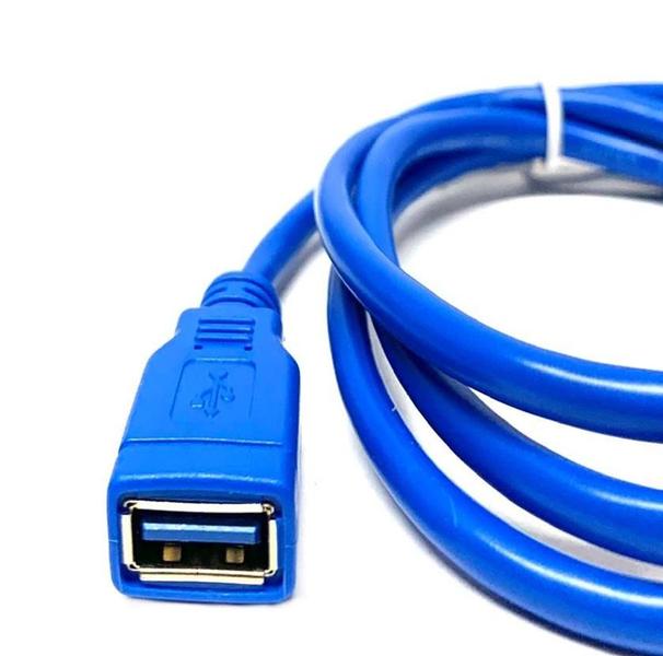 Imagem de Kit 5 Cabo Extensor USB 3.0 MachoxFemea 1 Metro Blindado Nfe