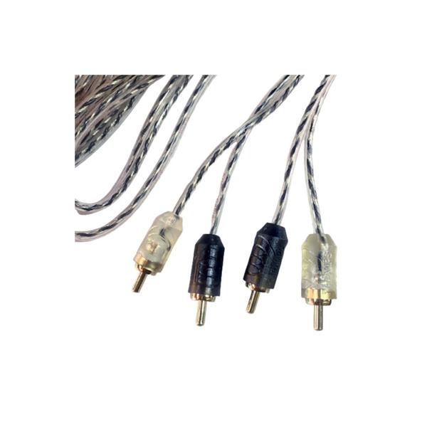 Imagem de Kit 5 cabos rca taramps plus injetado 5m stereo