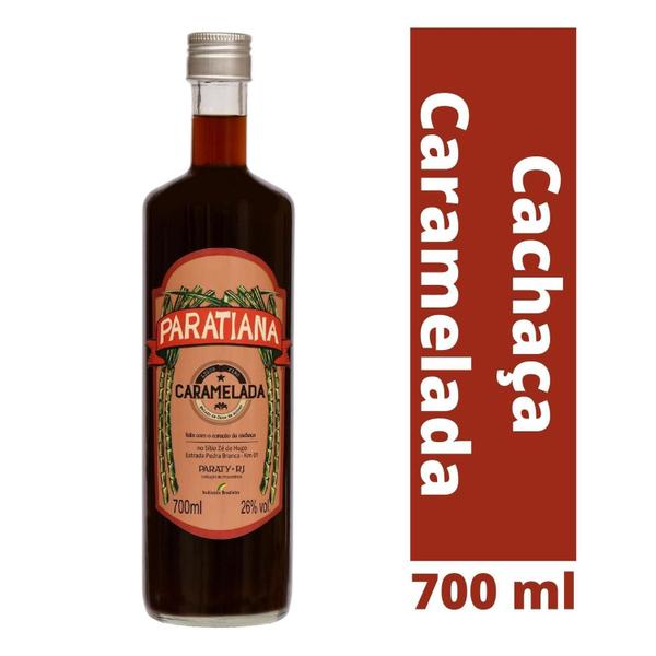 Imagem de Kit 5 Cachaças Caramelada Paratiana 700 ml Sabor Antigo de Pinga Clássica Feita em Alambique