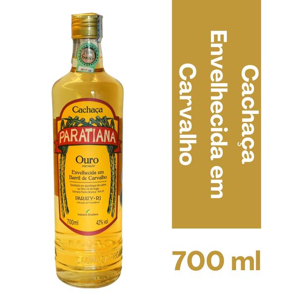 Kit 5 Cachaças Paratiana Ouro 700 ml Qualidade Descansada Premiada Paraty Destilada Presente Original Pinga Imagem de Kit 5 Cachaças Paratiana Ouro 700 ml Qualidade Descansada Premiada Paraty Destilada Presente Original Pinga