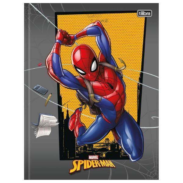 Imagem de Kit 5 Caderno Homem Aranha Tilibra 80 Fls Brochura Capa Dura