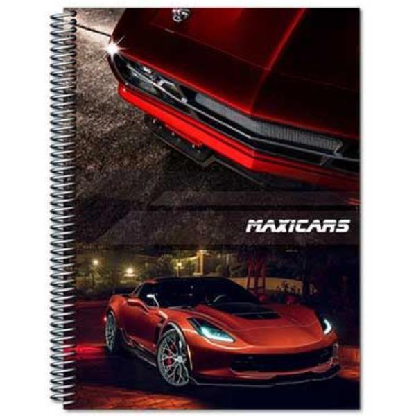 Imagem de Kit 5 Cadernos Carros Cars Grande Arame Com Pauta Capa Dura