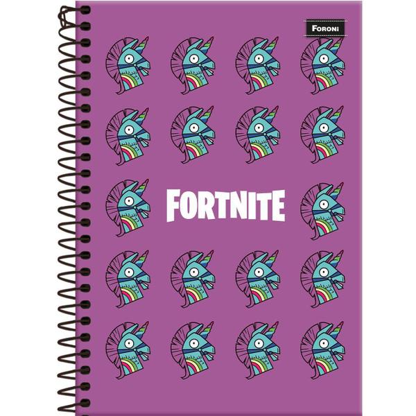 Imagem de Kit 5 Cadernos Espiral Fortnite 96fls 2022 - Foroni