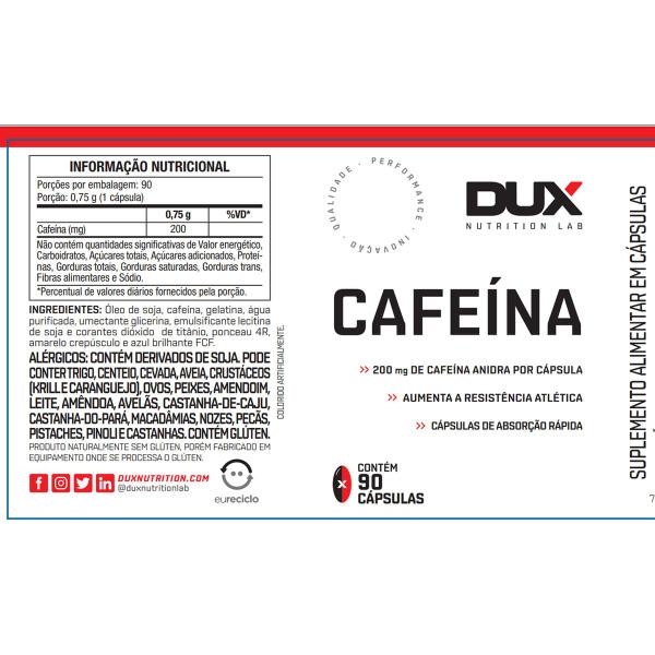 Imagem de Kit 5 Cafeína Dux Sem Sabor 90 Cápsulas