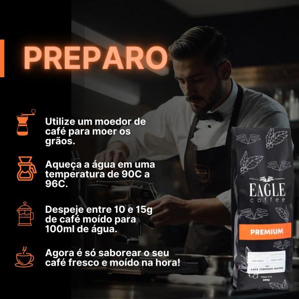 Imagem de Kit 5 Cafés Torrado Grãos Premium Espresso 500g Sul de Minas