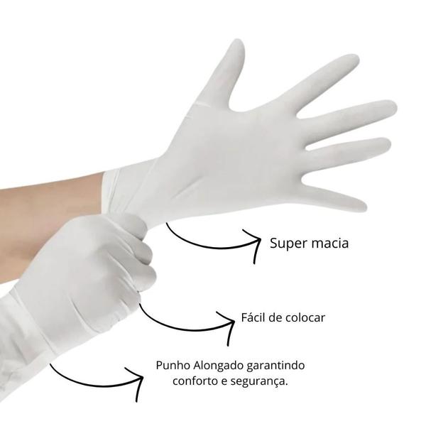 kit 5 Caixa de Luva Descartáveis Latex sem pó Medix, Inoven Imagem de kit 5 Caixa de Luva Descartáveis Latex sem pó Medix, Inoven