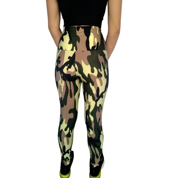 Imagem de Kit 5 Calças Femininas Legging Justas Cós Cintura Alta Estampas Sortidas Suplex PP ao Plus Size