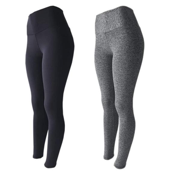 Imagem de Kit 5 Calças Leg legging para Academia Treino Fitness Cós Alto