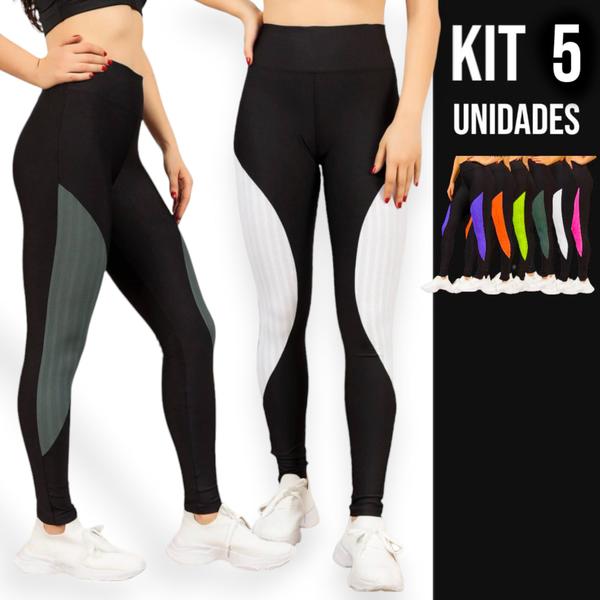 KIT 5 CALÇAS Leg LEGGING REDINHA Cintura Alta Fitness Treino Casual Corrida Academia Cores 978 - Iron Imagem de KIT 5 CALÇAS Leg LEGGING REDINHA Cintura Alta Fitness Treino Casual Corrida Academia Cores 978