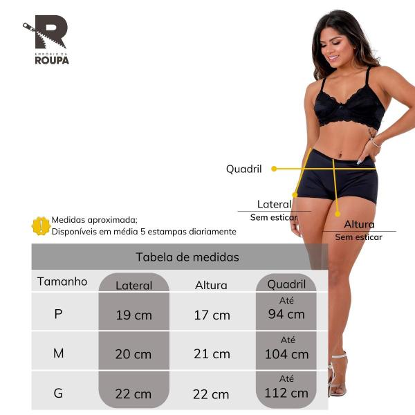 Imagem de kit 5 calcinha shortinho box microfibra langerrie roupas femininas