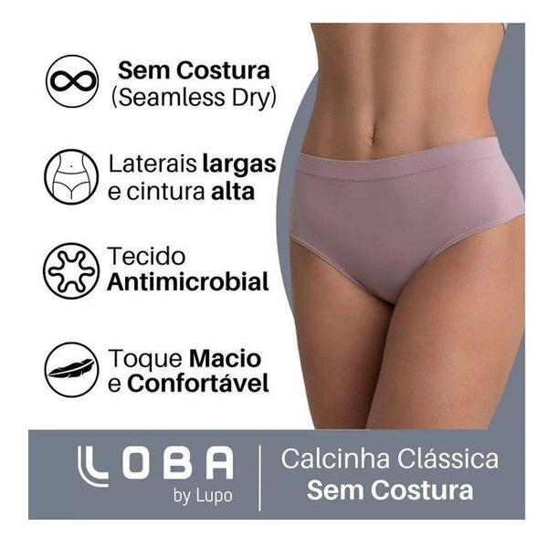 Kit 5 Calcinhas Lupo Microfibra S/ Costura 40900 Imagem de Kit 5 Calcinhas Lupo Microfibra S/ Costura 40900