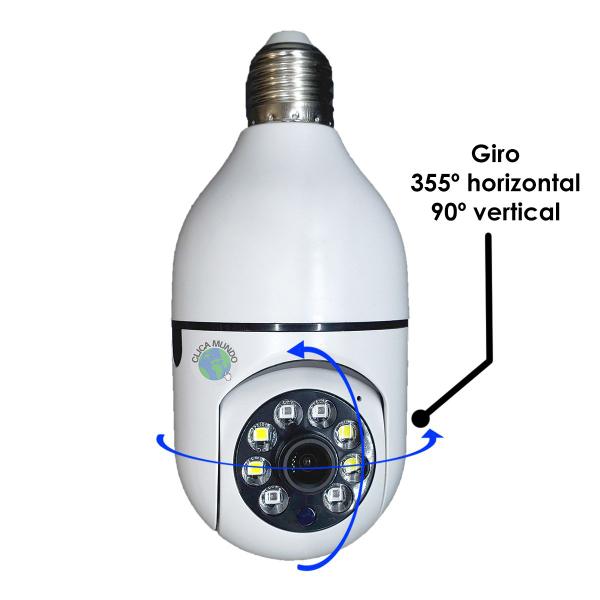 Imagem de Kit 5 Camera Ip Segurança Lampada Panoramica Rastreio Wifi Espia