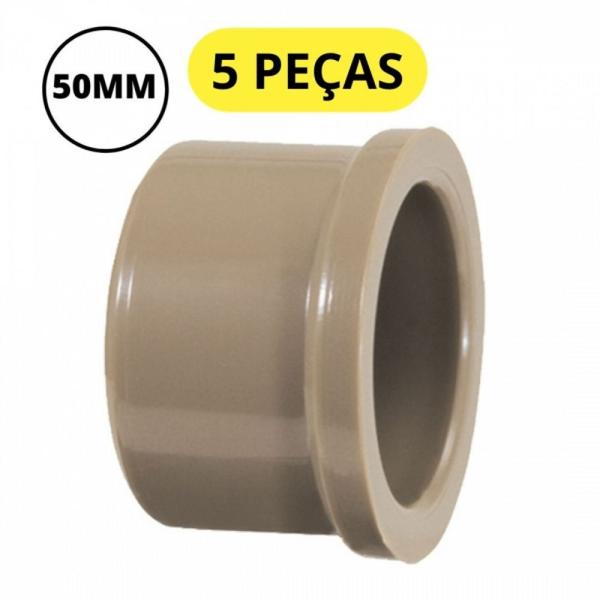 Imagem de Kit 5 cap pvc soldavel tampao a fria 50mm krona 0386