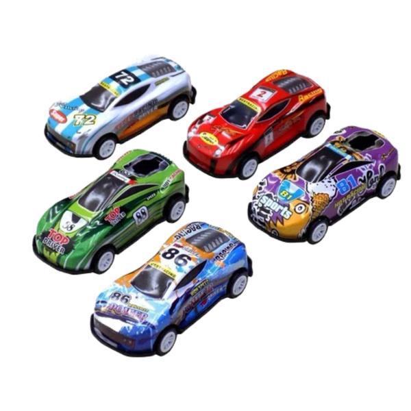 kit 5 Carrinhos de Fricção Metal Corrida Brinquedo Menino Criança Pequena Racing Club - Zoop Toys Imagem de kit 5 Carrinhos de Fricção Metal Corrida Brinquedo Menino Criança Pequena Racing Club