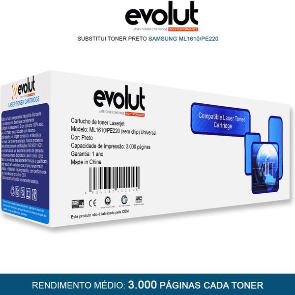 Imagem de Kit 5 Cartucho Toner ML1610 PE220 Compatível, 15000págs Evolut p/ ML 1610 2010 2510 2570 2571N SCX-4321 SCX-4521F PE220