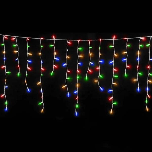 Imagem de Kit 5 Cascata 400 Leds Função Colorido Prova d Agua 9,5m Bivolt