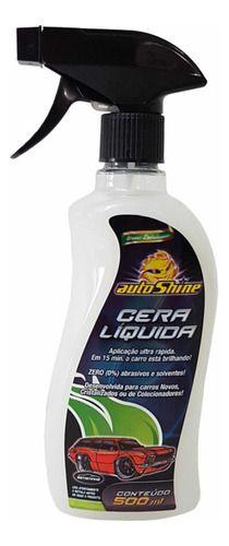 Imagem de Kit: 5 Cera Liquida Spray Autoshine 500ml e Pano Microfibra