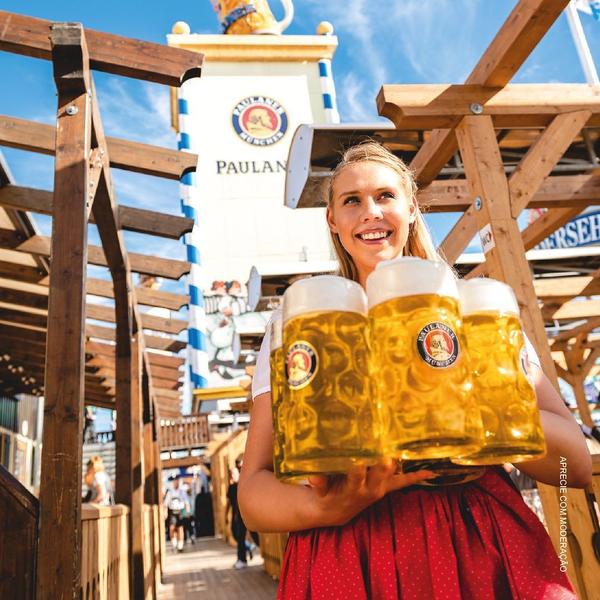 Imagem de Kit 5 Cerveja Paulaner Weissbier Garrafa 500ml+Copo Original