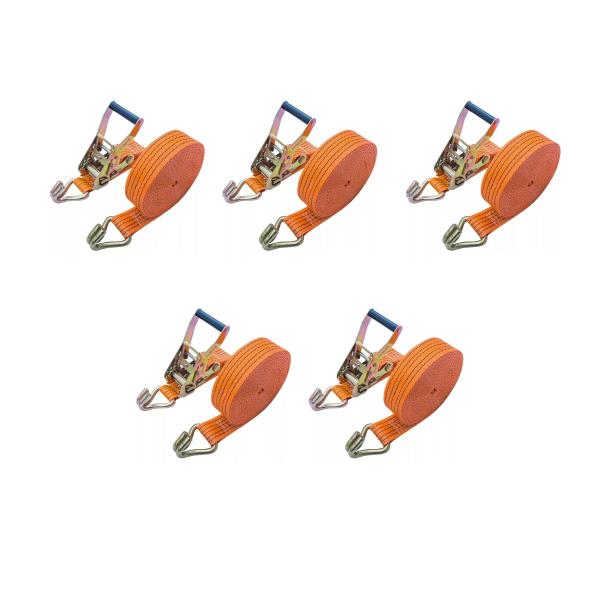 Kit 5 Cinta Com 5 Catraca 5x9 Mts 3 Toneladas - Lisfer Imagem de Kit 5 Cinta Com 5 Catraca 5x9 Mts 3 Toneladas - Lisfer