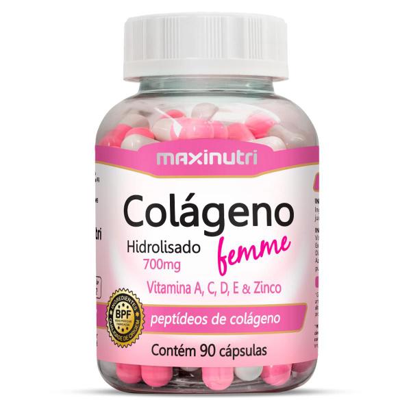 Imagem de Kit 5 Colágeno Hidrolisado Femme Maxinutri 90 Cápsulas