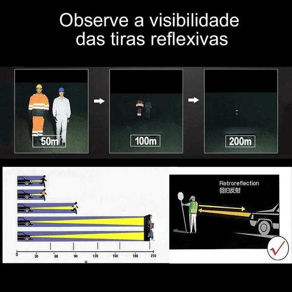 Imagem de Kit 5 Colete Segurança Sinalização Refletivo Bolso E Zíper