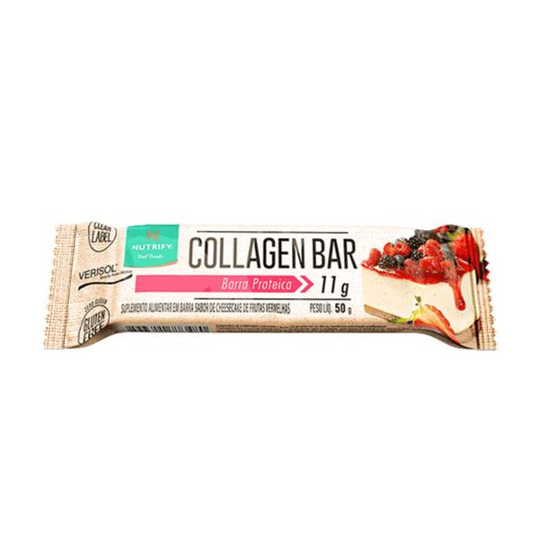 Imagem de Kit 5 Collagen Bar Nutrify Barra de proteína Cheesecake Und 50g