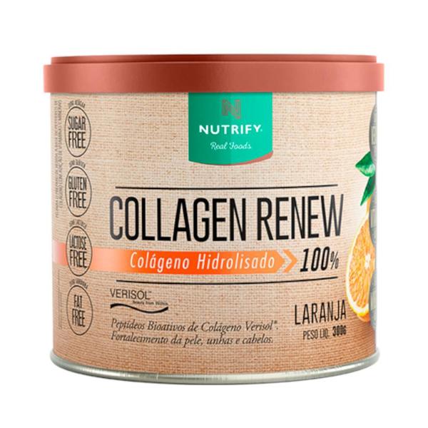 Imagem de Kit 5 Collagen Renew Colágeno Hidrolisado Laranja Nutrify 300g