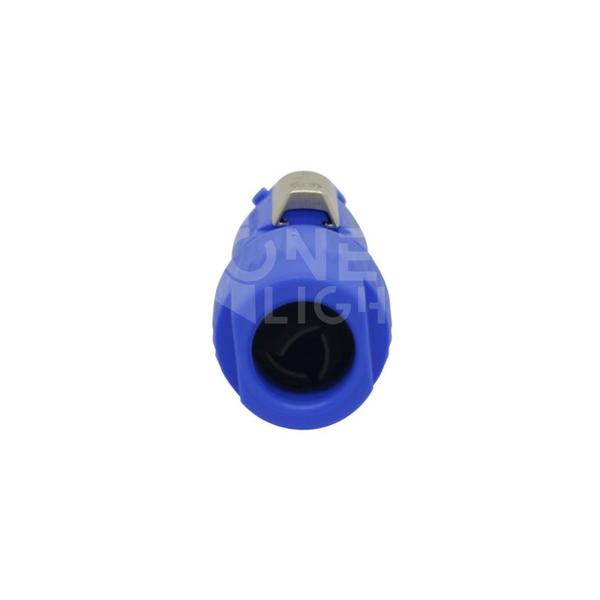 Imagem de kit 5 Conector powercon macho azul