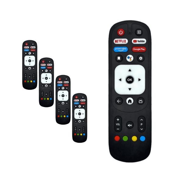 Imagem de Kit 5 Controle Remoto Para Smart Tv Vizzion Android BR32D